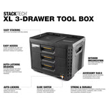3ドロワー収納BOX TB-B1-D-70-3