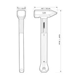 BlackSmithファイバーシャフトハンマー2.5lb