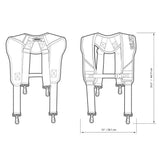【予約　7月中旬入荷】GelFit プロフェッショナルパッドサスペンダー TB-CT-51G